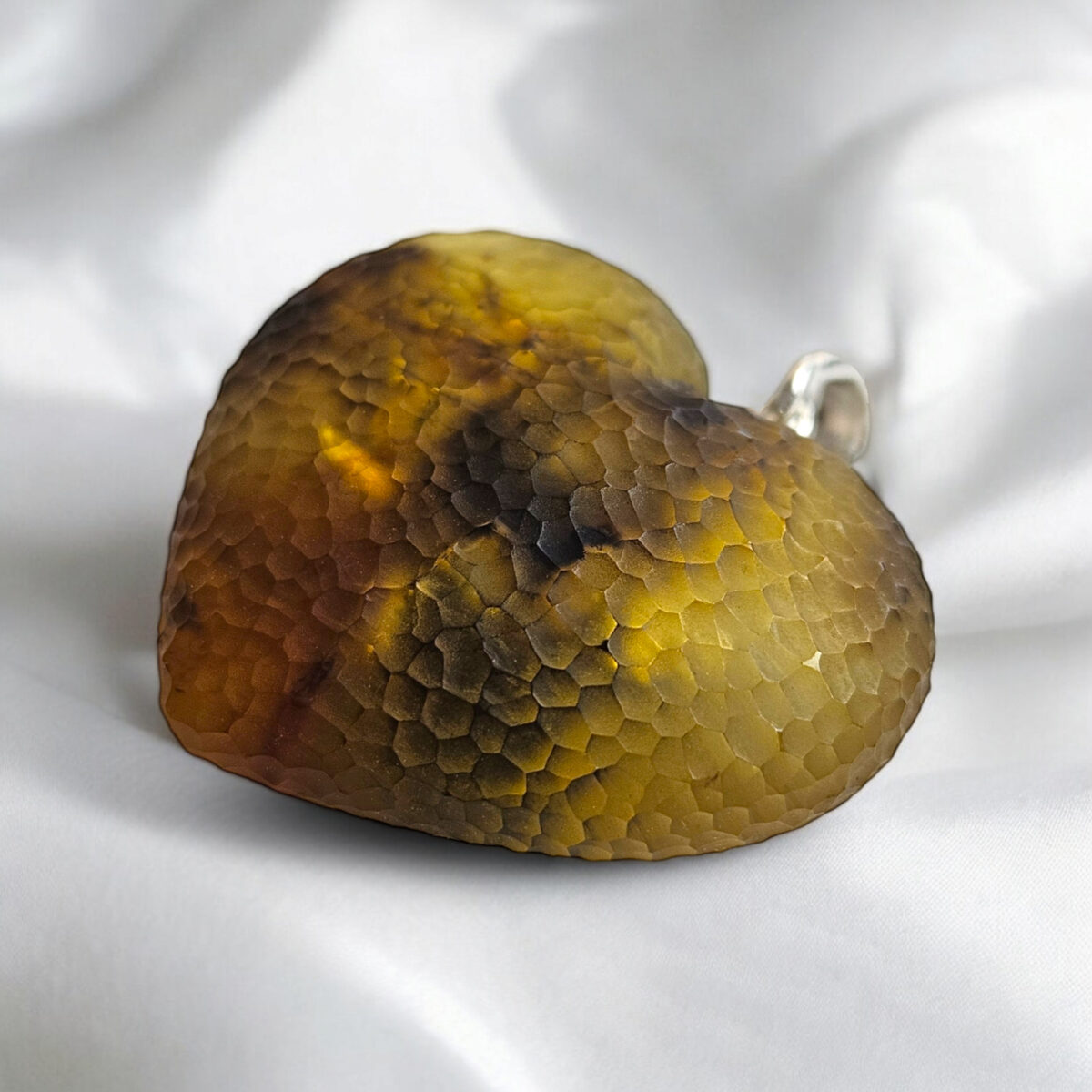 Large-Baltic-Amber-Gemstone-Heart-Pendant-Silver-Chunky-Necklace-Natural-Real-Amber-Gemstone-Heart-Jewellery-Gift-Women Large Natural Baltic Amber Heart Pendant Charm Drop Gemstone Chunky Teardrop Necklace, Love Heart Gift Women Girlfriend Wife Jewelry