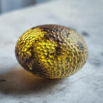 Interlocking Large Baltic Amber Drop Pendant Silver Teardrop Gift Women, Chunky Gemstone Big Meteorite Amulet Necklace Luxury Jewelry