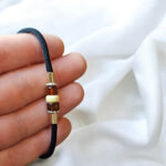 Adjustable Amber Tie Bracelet - Image 2
