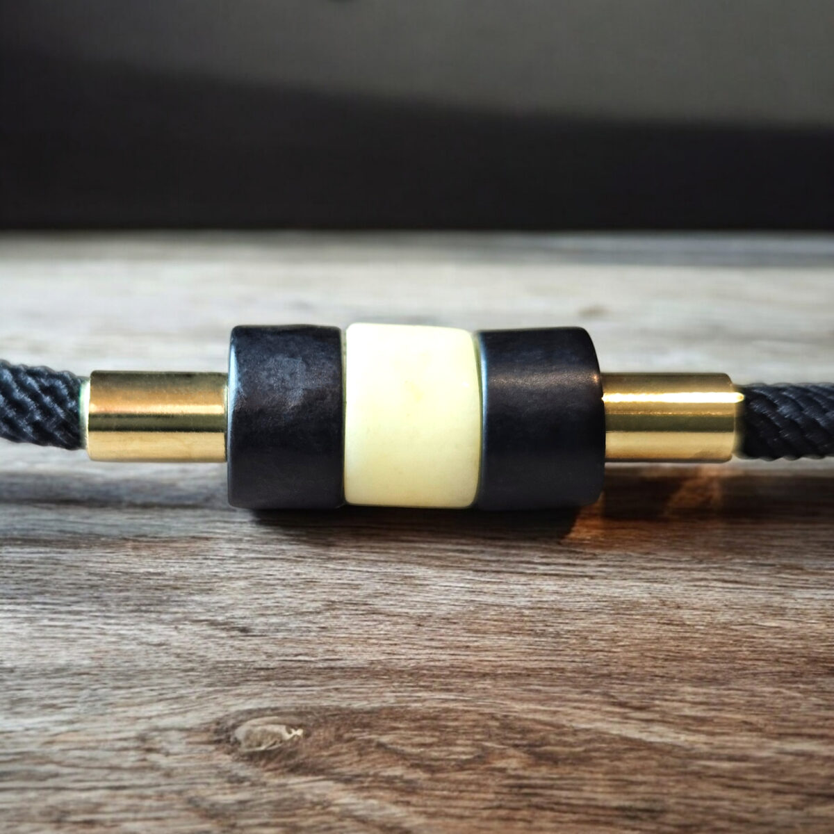 Adjustable Amber Tie Bracelet - Image 2