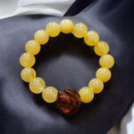 Elastic Amber Rose Ring - Image 3