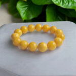 Large Butterscotch Natural Real Baltic Amber Round Large Ball Beads for Gemstone Bracelet Yellow Beeswax Vintage Amber Gift