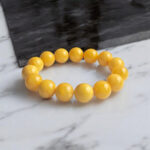 Large Butterscotch Natural Real Baltic Amber Round Large Ball Beads for Gemstone Bracelet Making Yellow Beeswax Vintage Amber Gift