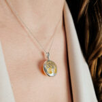 Amber Tree of Life Silver Pendant - Image 2