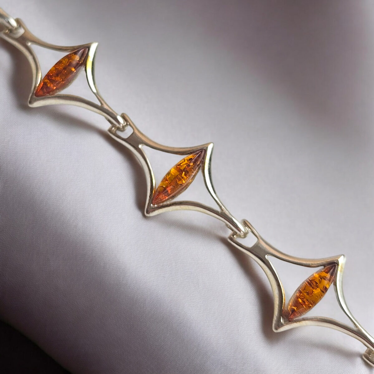 Adjustable-Bracelets-Sterling-Silver-Dainty-Gemstone-Natural-Baltic-Amber-Small-Link-Bracelet-for-Women-UK-Ireland ADJUSTABLE Natural Baltic Amber Sterling Silver Link Bracelet Women, Small Gemstone Crystal Dainty Bracelets Gift for Girlfriend Wife