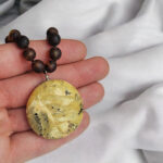 Marble Amber Amulet Necklace - Image 4