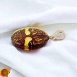 Tree of Life Amber Gemstone Gift, Baltic Amber Jewelry Teardrop Tree Pendant Charm Necklace, Tree Lover Art Irish Gifts, Amber Tree Silver