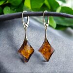 Amber Star Gold Earrings