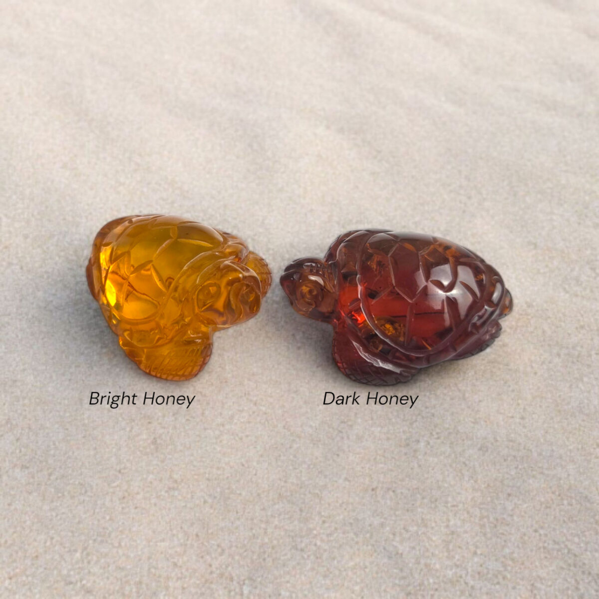 Turtle Figurine Carved Honey Baltic Amber Small Collectible, Animal Totem Turtle Lover Gift Gemstone Statuette Ornament Art Sculpture
