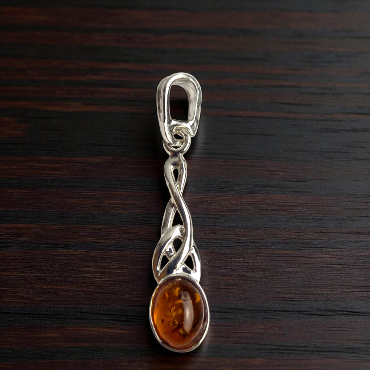 Celtic Honey Amber Pendant - Image 3