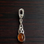 Celtic Honey Amber Pendant - Image 3