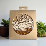 Frog Baltic Amber Ornament Window Meditation Gift Charm Crystal Christmas Dreamcatcher Amber Toad Art Wood Gemstone Frogs Lover Suncatcher