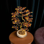 Large Baltic Amber Oak Tree of Life Luck Happiness Handmade Amber Bonsai Tree Gift, Gemstone Chakra Amber Bonsai Money Tree Lover Gifts