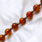 Minimalist Honey Amber Sphere Bracelet - Image 5