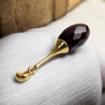Luxurious Faceted Cherry Amber Pendant - Image 3
