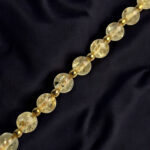 Minimalist Lemon Amber Sphere Bracelet - Image 4