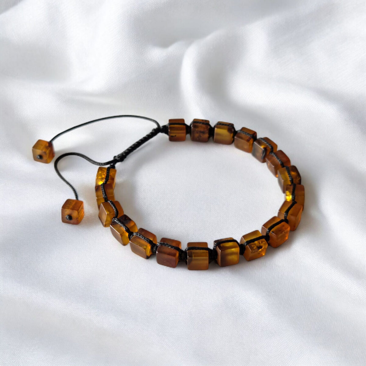 adjustable gemstone natural baltic amber bracelet eco