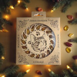 Christmas Tree Decor Ornament Baltic Amber Cat Mandala Charm Suncatcher Window Meditation Gift Crystal Dreamcatcher Amber Art Wood Gemstone