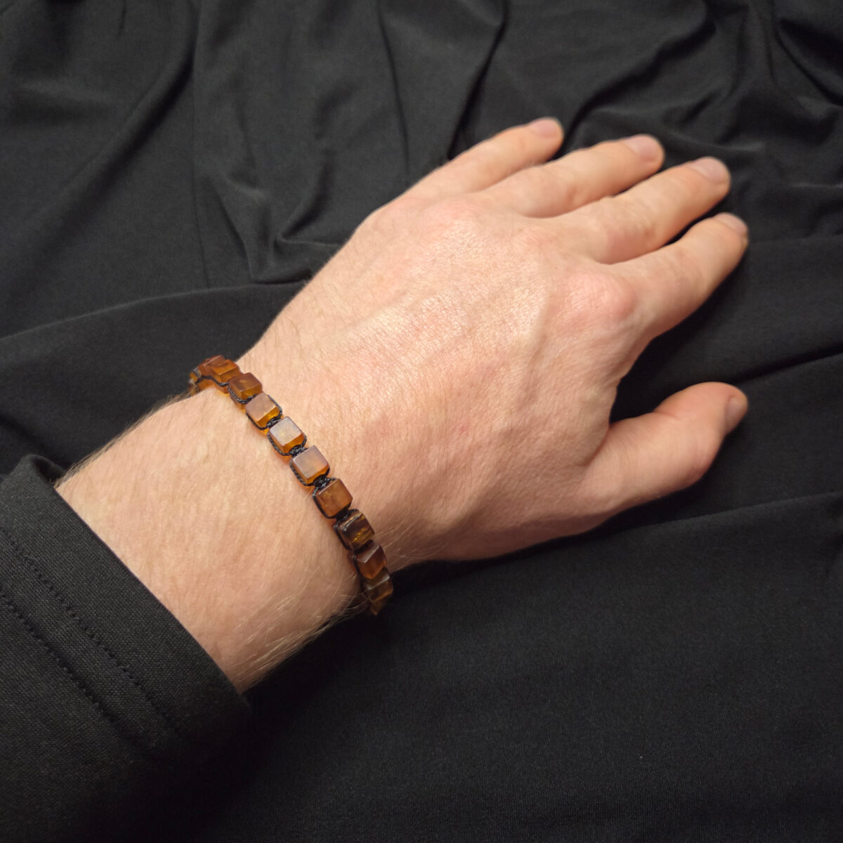 Braided-Adjustable-Gemstone-Honey-Baltic-Amber-Unisex-Tie-Bracelets-Women-Men-Geometric-Eco-Jewellery