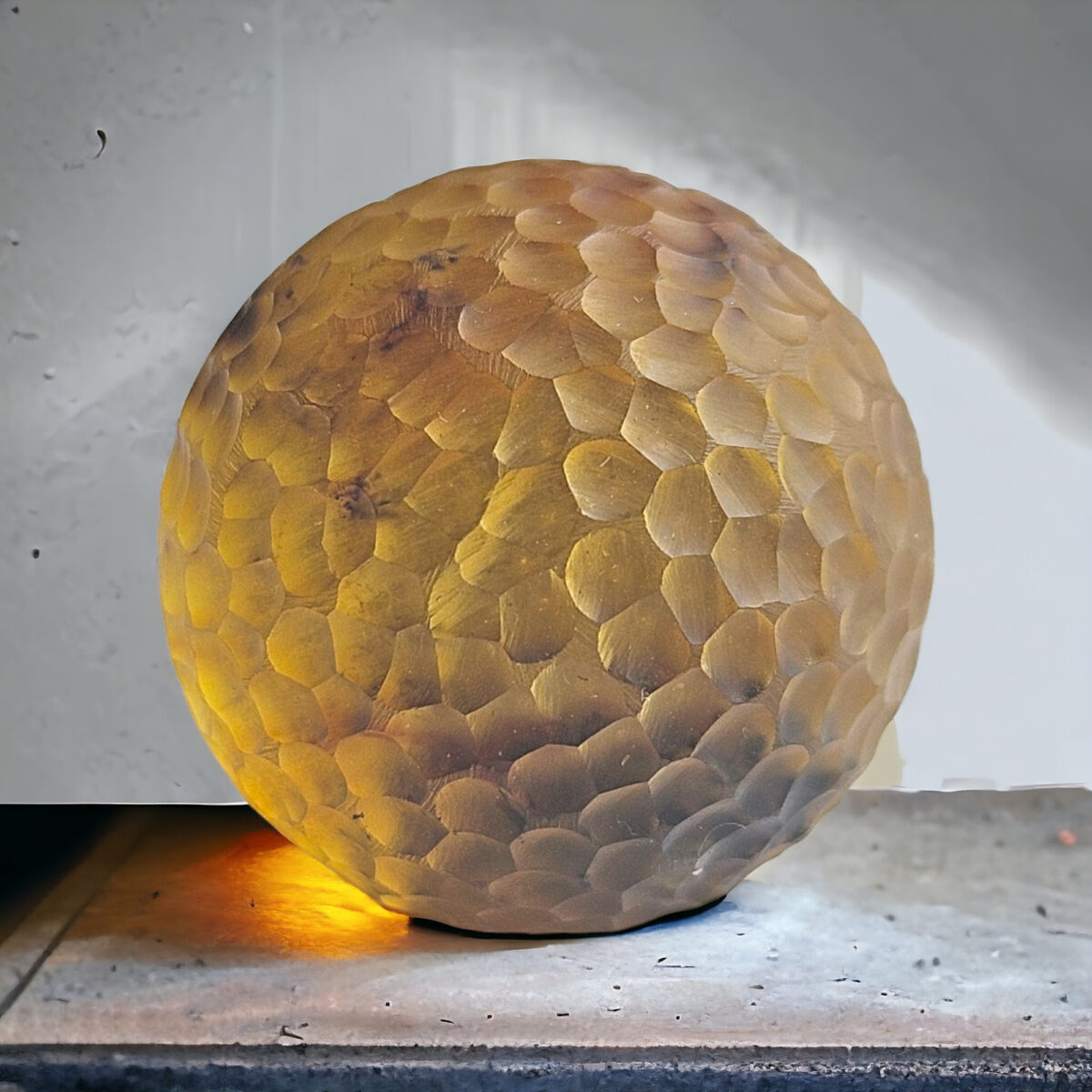 Round Baltic Amber Pendant Gemstone Silver Teardrop Gift, Large Sphere Drop Necklace Women, Celestial Amber Jewelry Ball Charm