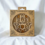 Magnetic Hamsa Hand Amber Ornament - Image 2