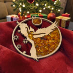 Magnetic Amber Ornament "Rising Phoenix Woman" - Image 2